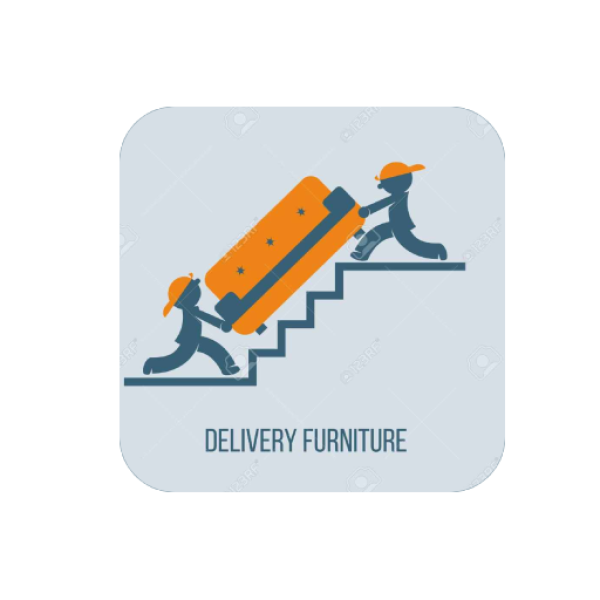 Delivery via Staircase, no lift access or items cannot fit lift