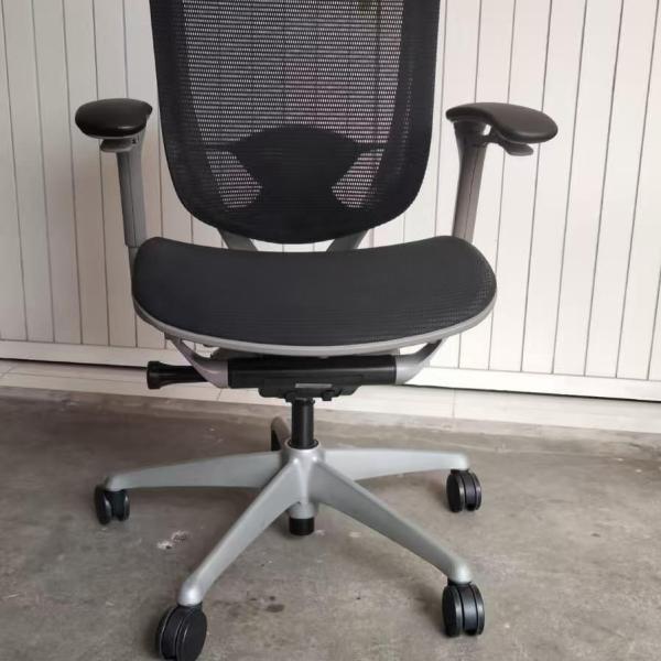 HFC-Okamura Contessa Chair Fully Black Mesh Ergonomic Office Chair