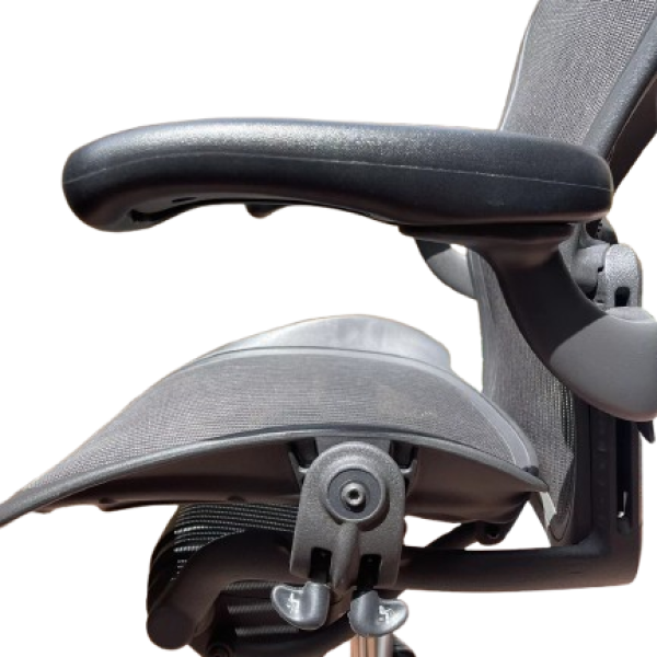 hfc-aegb Herman miller aeron chair with headrest size B classic graphite color fully loaded