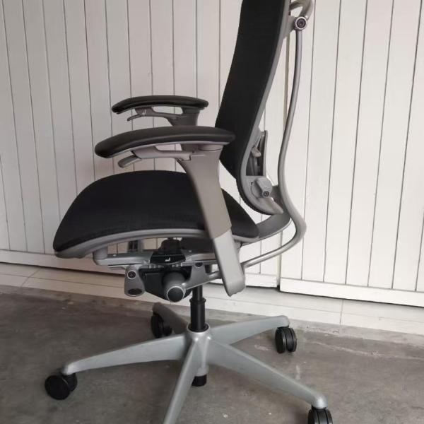 HFC-Okamura Contessa Chair Fully Black Mesh Ergonomic Office Chair