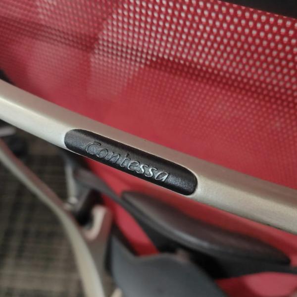 hfc Okamura Contessa Chair Full Red Mesh Ergonomic Office Chair