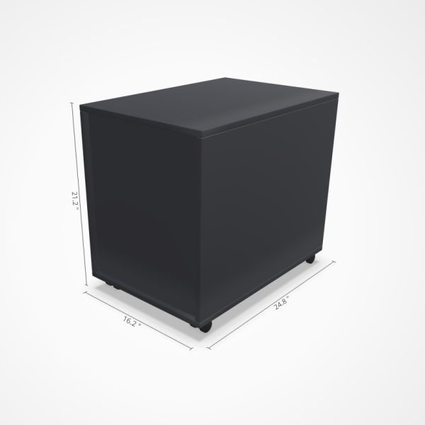 hfs-cube CUBE office personal storage pedestal with stationary drawer made in Denmark