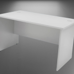 hfw- 150cmW x 70cmD x 75cmH wooden desk top maple with grey legs