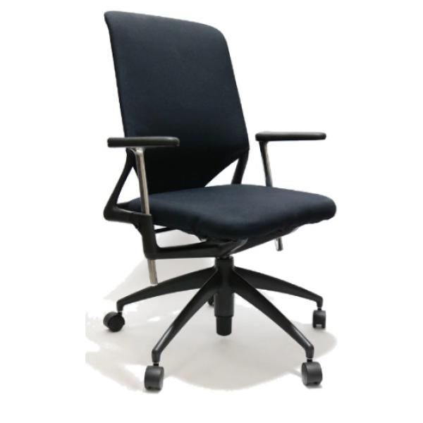 hfc-vitra meda 2 office chair black fabric adjustable Arms