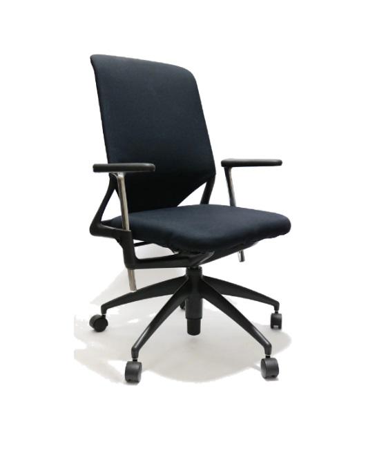hfc-vitra meda 2 office chair black fabric adjustable Arms