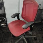 hfc Okamura Contessa Chair Full Red Mesh Ergonomic Office Chair