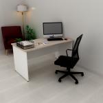 hfw- grey 150cmW x 70cmD x 75cmH wooden desk 2 tone grey table