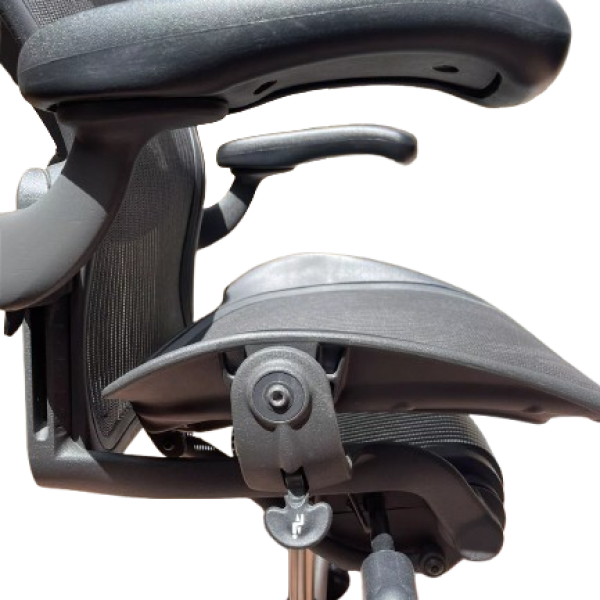 hfc-aegb Herman miller aeron chair with headrest size B classic graphite color fully loaded