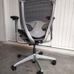 HFC-Okamura Contessa Chair Fully Black Mesh Ergonomic Office Chair