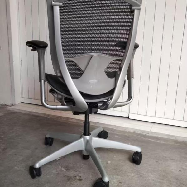 HFC-Okamura Contessa Chair Fully Black Mesh Ergonomic Office Chair