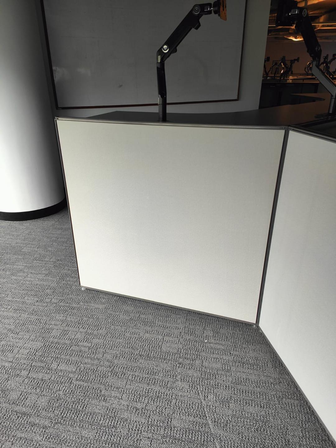 hfp partition w120 x h120cm thk40mm used furniture divider