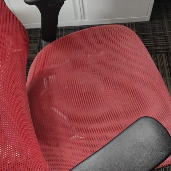 hfc Okamura Contessa Chair Full Red Mesh Ergonomic Office Chair