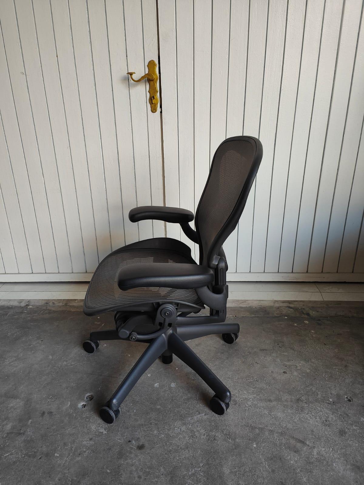 hfc-fully loaded classic Aeron chair quartz mesh size B with lumbar support