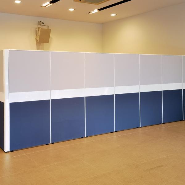 hfp partition w75 x h165cm thk50cm used furniture divider
