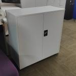 hfs-90g Howfine Metal Cupboard grey/white steel cabinet 90x40x90cm