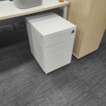 Steel Mobile Pedestal White - 2d1f