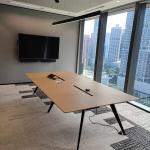 hft-conference table with cable management 360x150cm