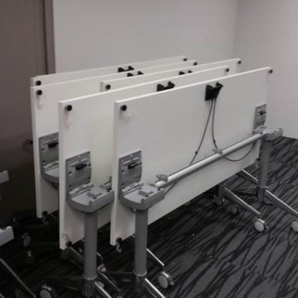 hft-foldable used mobile desk 160x80cm white