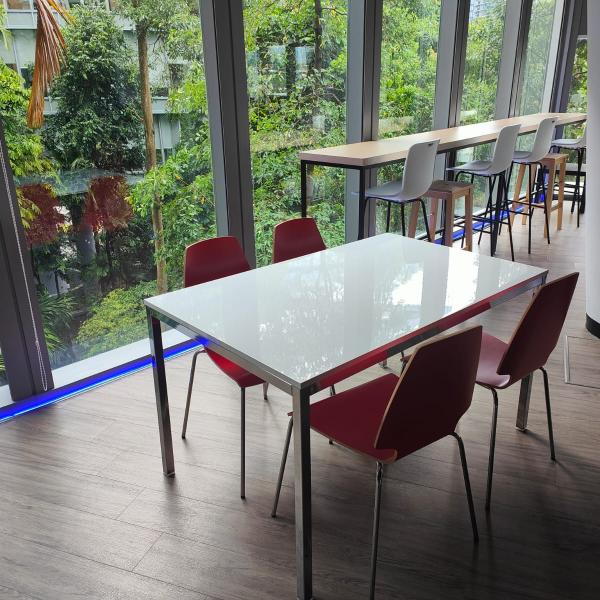 hft-Ikea 120x80cm panrty table with 4nos chairs