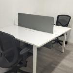 hfw-140x70cm 2in1 used workstation with table top divider