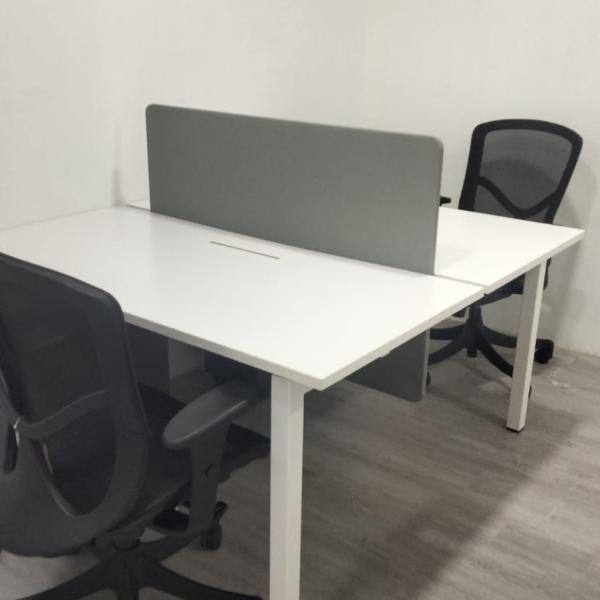hfw-140x70cm 2in1 used workstation with table top divider