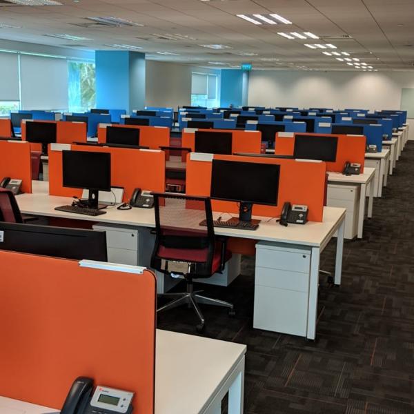 hfw-150x75cm desking system used IT office furniture