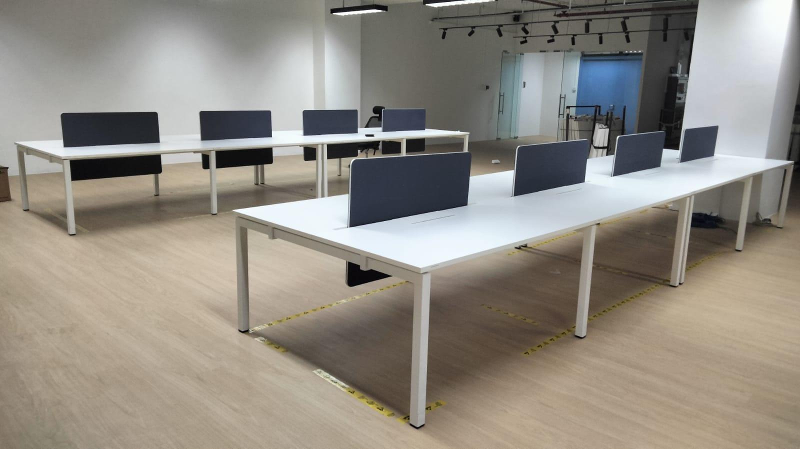 hfw desking system furniture 140x70cm flip board workstation resale