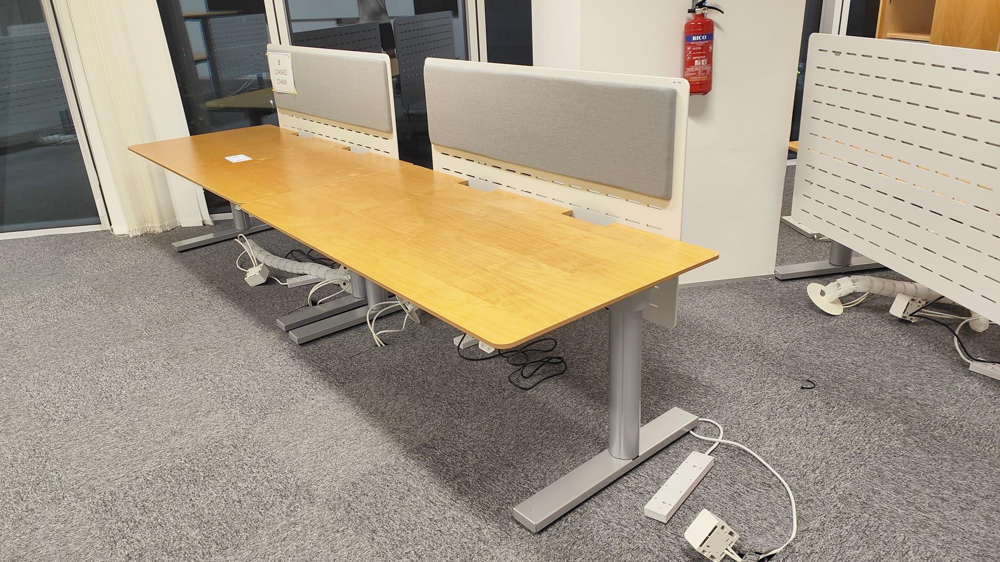 hfw-kinnarps electric height adjustable HAT desk 160x80cm used