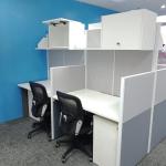 hfw-system furniture with hanging cabinet & open shelf support customize