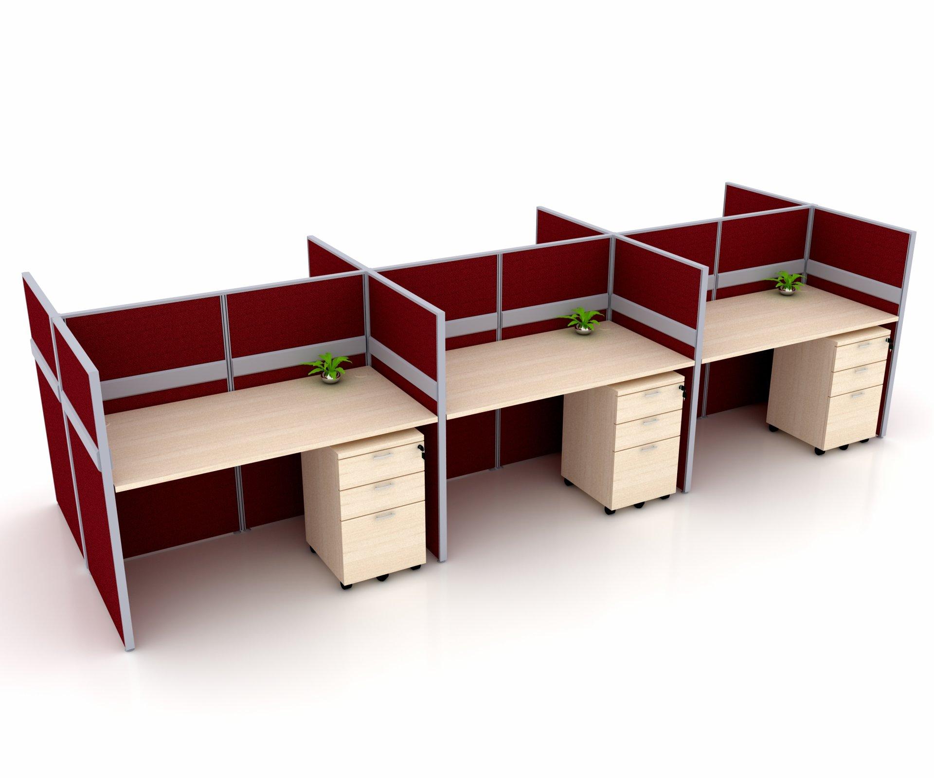 hfw-uhs system furniture 140x70cm partition 120cm 6in1 workstation