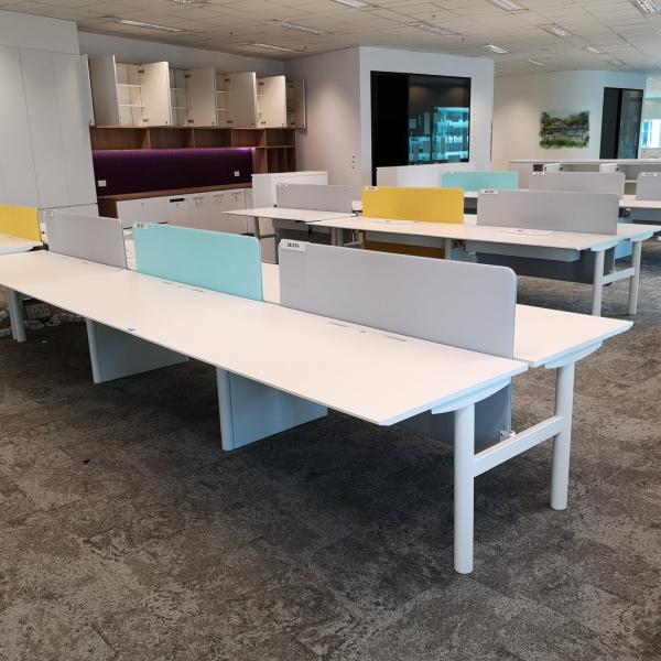 hfw-vcp desking system 160x80cm white workstation vcp office resale