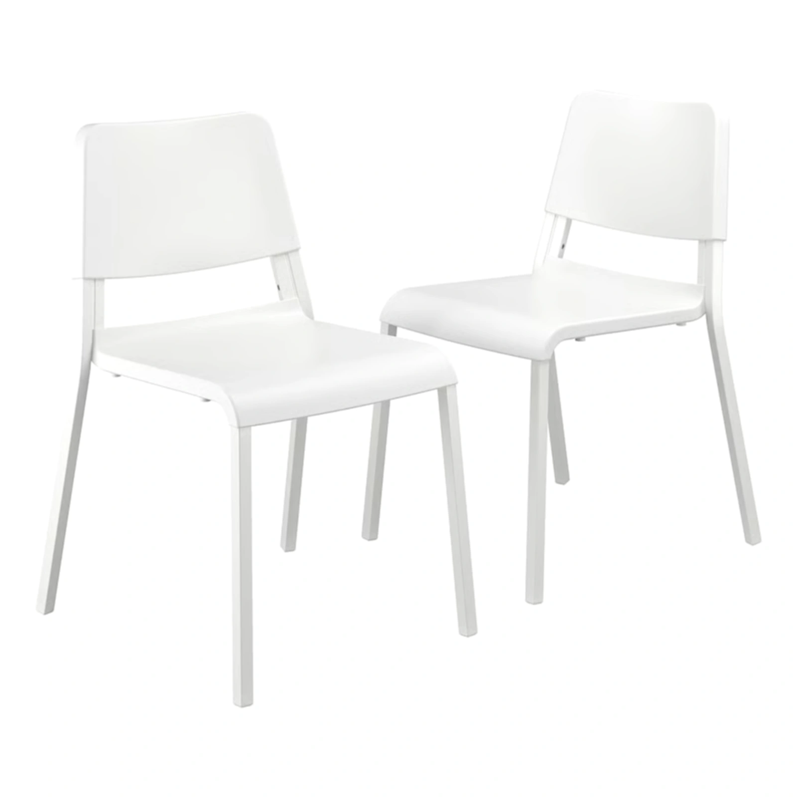 IKEA TEODORES Stackable Chair, White