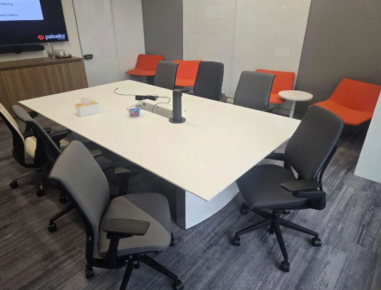 Executive Conference Table White formica laminate Finishing